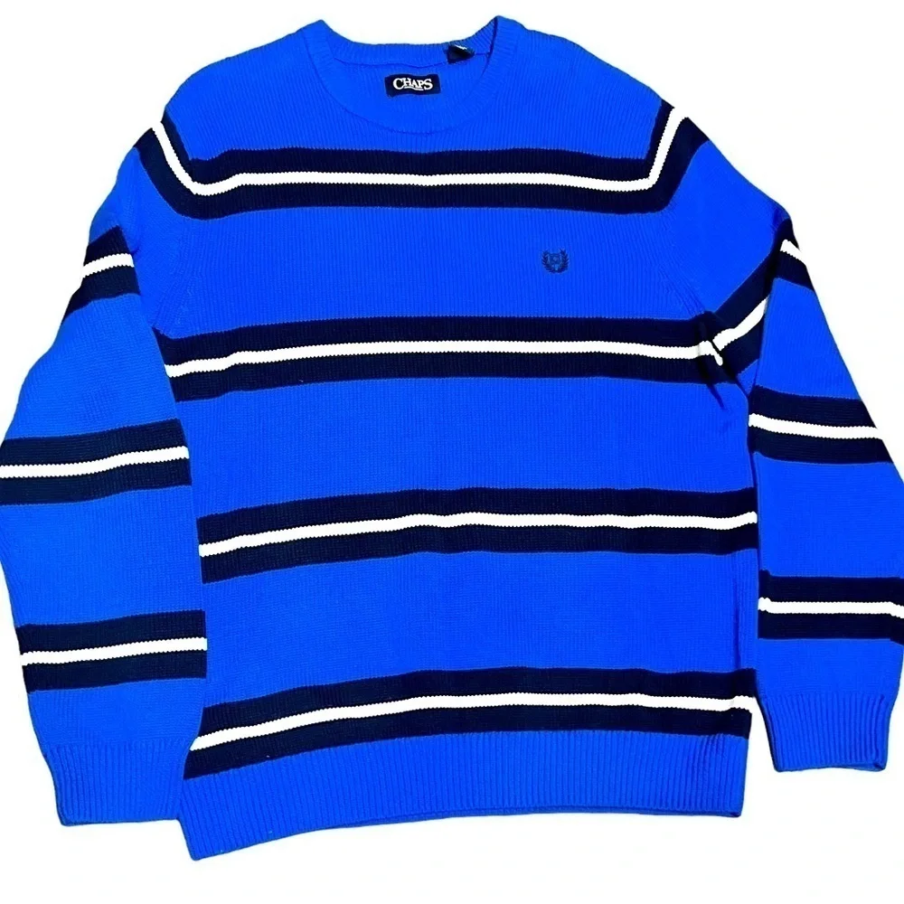 Mens Ralph Lauren Chaps Sweater Size Large Blue